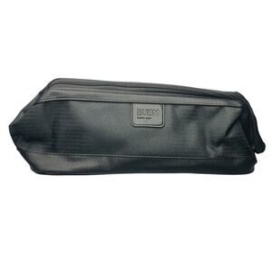 BUBM Long Travel Case, Black Leather Bottom, Zipper Closure with Strap
